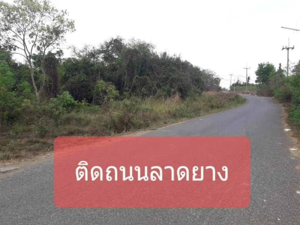  ติดถนนลาดยางและติดถนนคอนกรีต มีน้ำไฟผ่าน