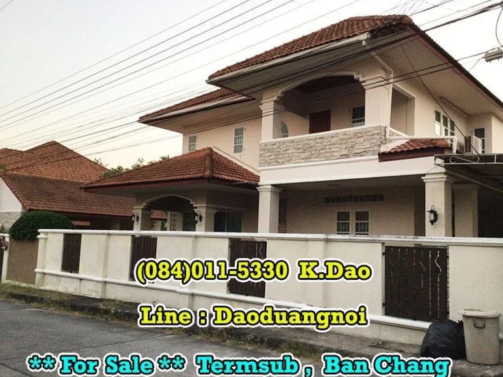 For Sale Ban Chang Big and Lovely House 5 Bedrooms 4 Bathrooms Sales Price 85 M