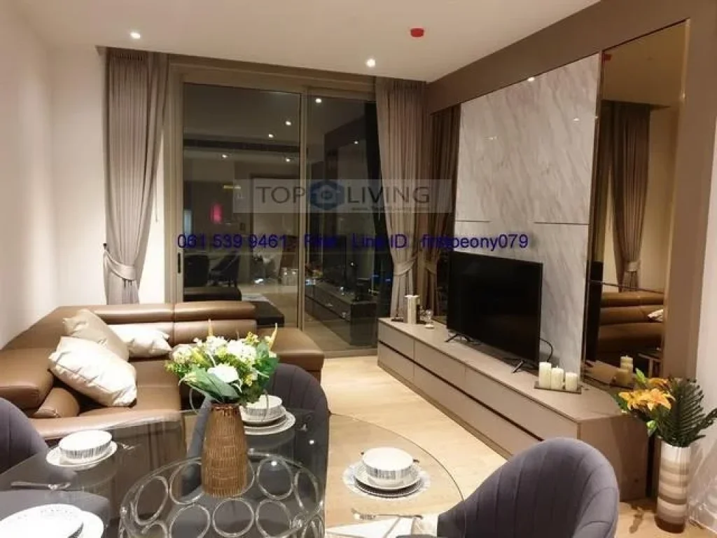 For Rent Magnolia Waterfront 9521 square 2 beds 2 baths have shuttle boat to BTS Taksin