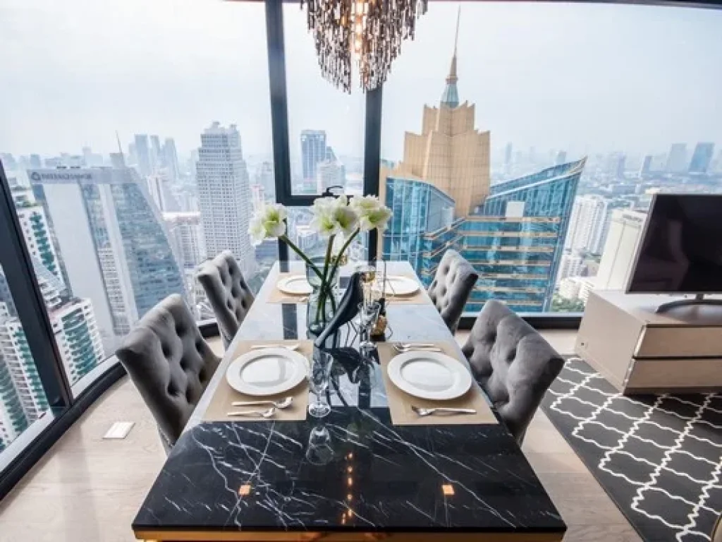 Super Luxury Condo for Sale Ashton Asoke 6411 sqm 1BR 1B 41th floor panorama city view fully furnished