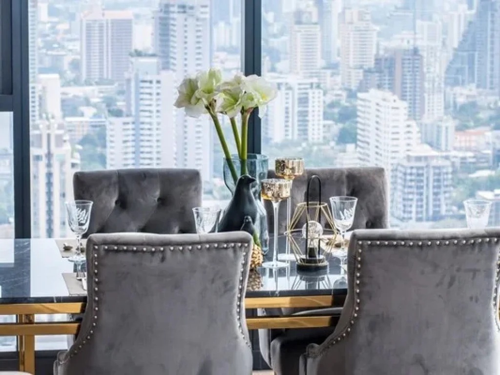 Super Luxury Condo for Sale Ashton Asoke 6411 sqm 1BR 1B 41th floor panorama city view fully furnished