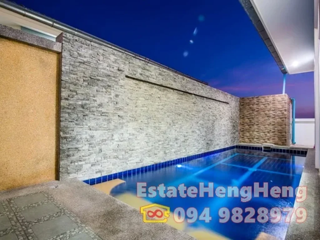 ให้เช่า บ้าน Pool Villa บ้านเคียงเดือน ชะอำ 3นอน 2น้ำ 57ตรว 20000บ หลังใหญ่ สวย ใหม่ ถูก ใกล้ทะเล