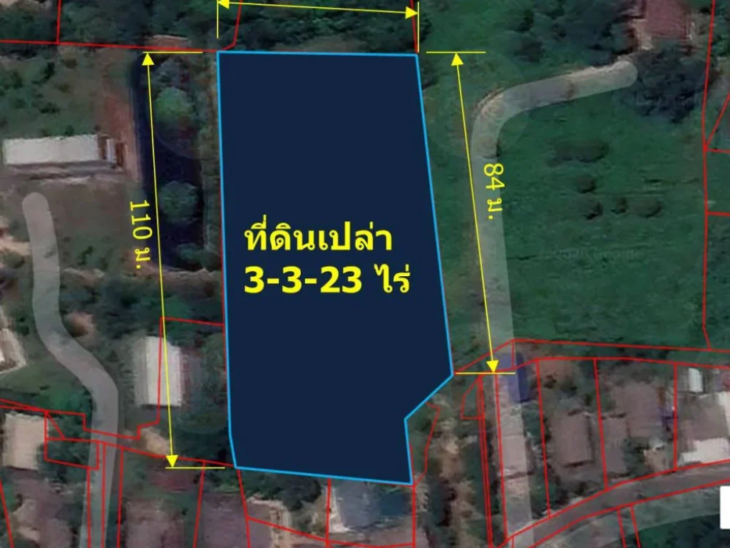 ขายที่ดินเปล่า 3-3-23 ไร่ วิวภูเขา ตห้วยทราย อแม่ริม