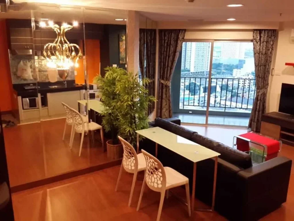 ให้เช่า Belle Avenue Ratchada - Rama 9 ขนาด 49 ตรม 1ห้องนอน วิวเมือง ทิศใต้ 26000 บาท