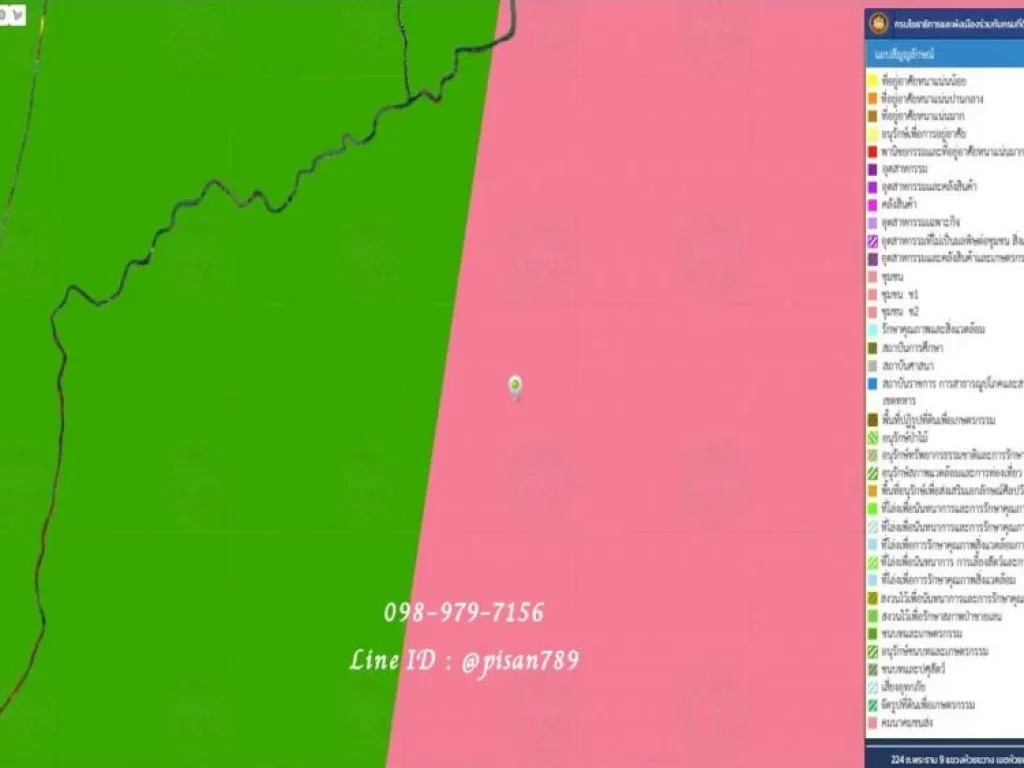 ขายที่ดิน 14 ไร่ 3 งาน 65 ตรว ตำบลพรหมณี นครนายก ที่ดินถมแล้ว วิวภูเขา ผังสีชมพู