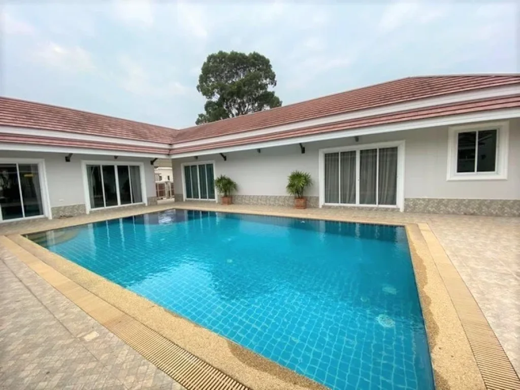 ขาย Pool Villa บางเสร่ สัตหีบ ชลบุรี หมู่บ้านโชคชัย4 Chokchai 4 Bangsaray มองเห็นสระน้ำทุกห้องนอน