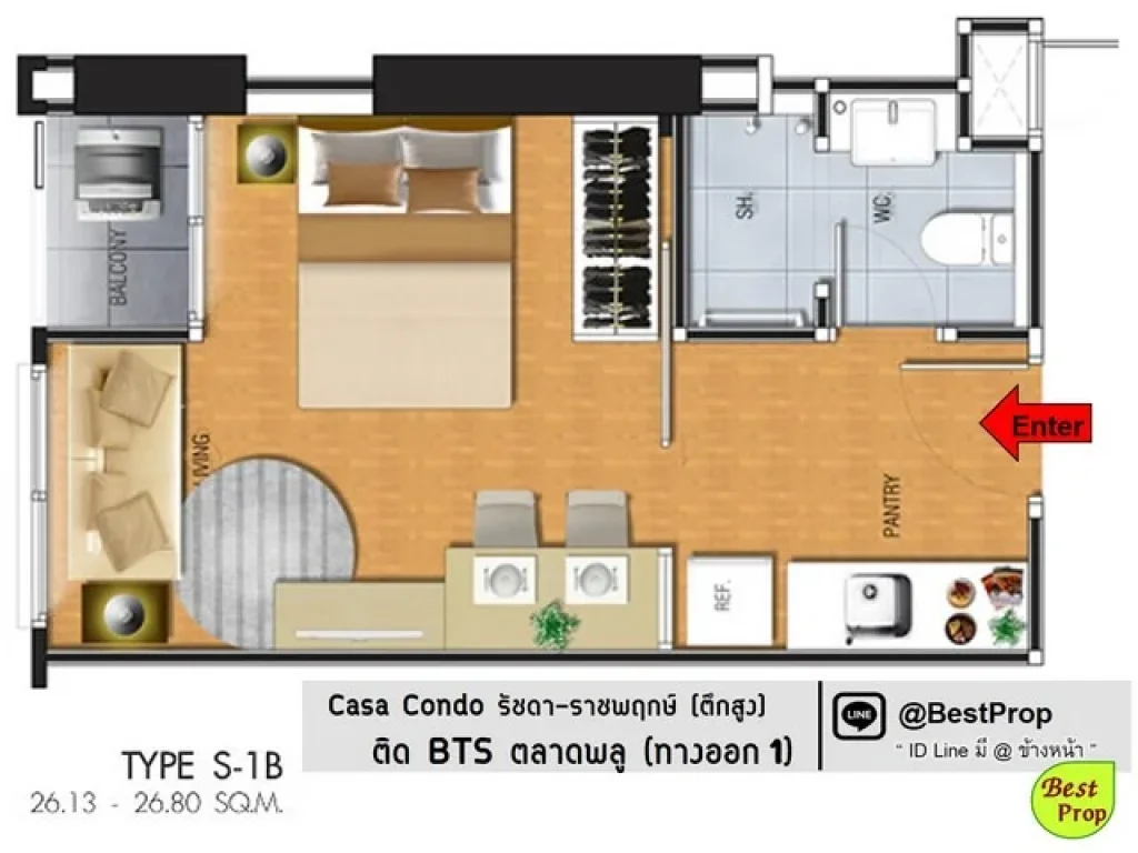 Casa คาซ่า รัชดา ราชพฤกษ์ ตึกสูง ติดBTSตลาดพลู มีเครื่องซักผ้า ใกล้ The Mall ท่าพระ ให้เช่าถูก