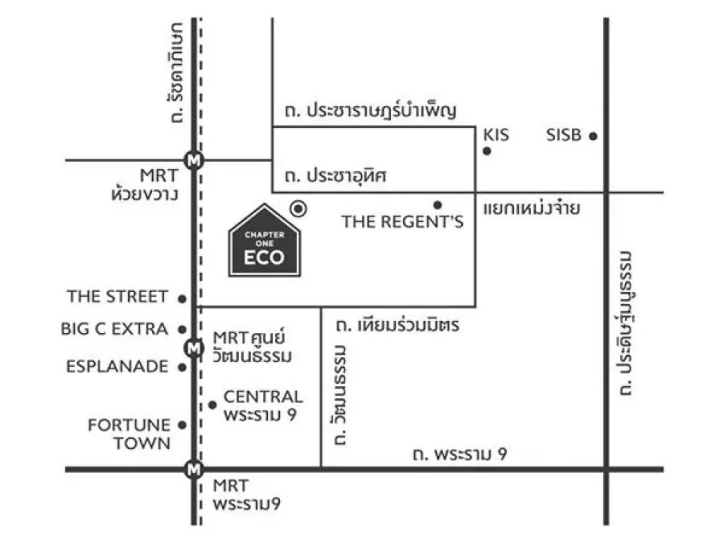 Condo For Sale Chapter One Eco รัชดา-ห้วยขวาง 2969 sqm 7th floor Building G