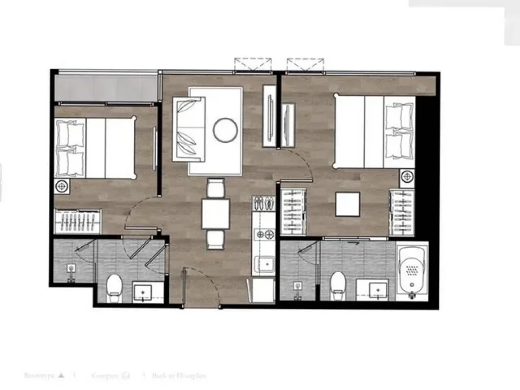 ขาย Impression Ekkamai 2 ห้องนอน ใกล้ BTS เอกมัย