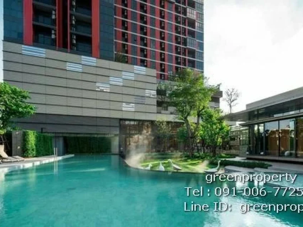 ขายคอนโด พร้อมผู้เช่า The Base Garden พระราม 9 ใกล้ Airport Link รามคำแหง ขนาด 27 ตรม 1 นอน ชั้น 12