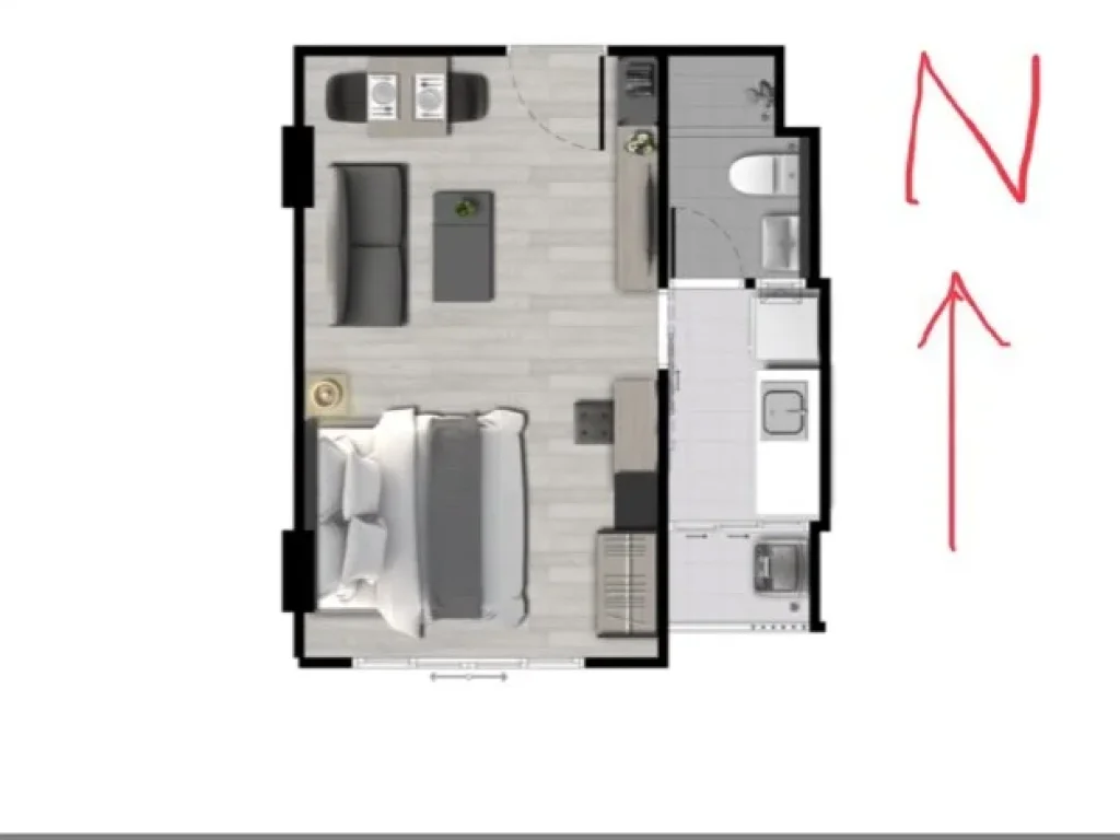 CM03087 ขายดาวน์ ดีคอนโด แคมปัส รีสอร์ท โดม-รังสิต เฟส 3 dcondo Campus Resort Dome-Rangsit Phase 3 คอนโดมิเนียม ถนนเชียงราก