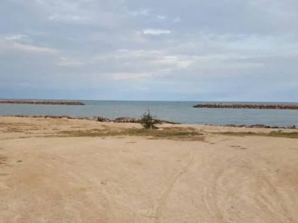 ขายที่ดินติดทะเล หาดเจ้าสำราญ เนื้อที่ 755 ตรวา หาดส่วนตัวไม่มีถนนคั่น หน้ากว้าง 108 เมตร