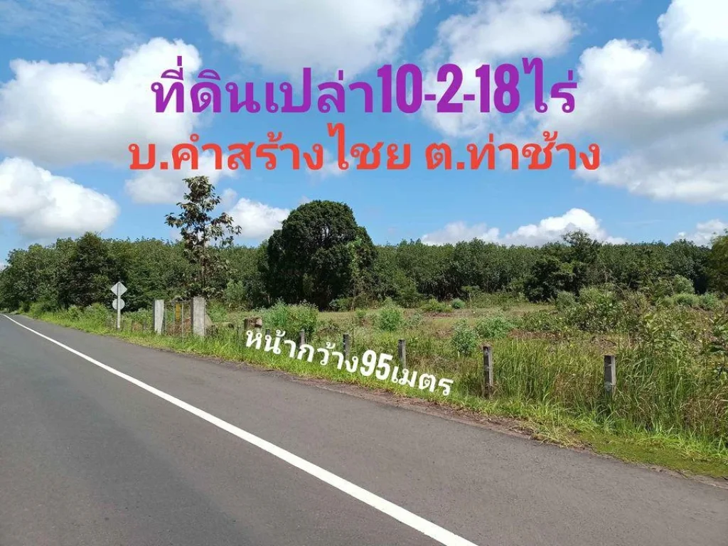 ขายที่ดิน สว่างวีระวงศ์ อุบลราชธานี