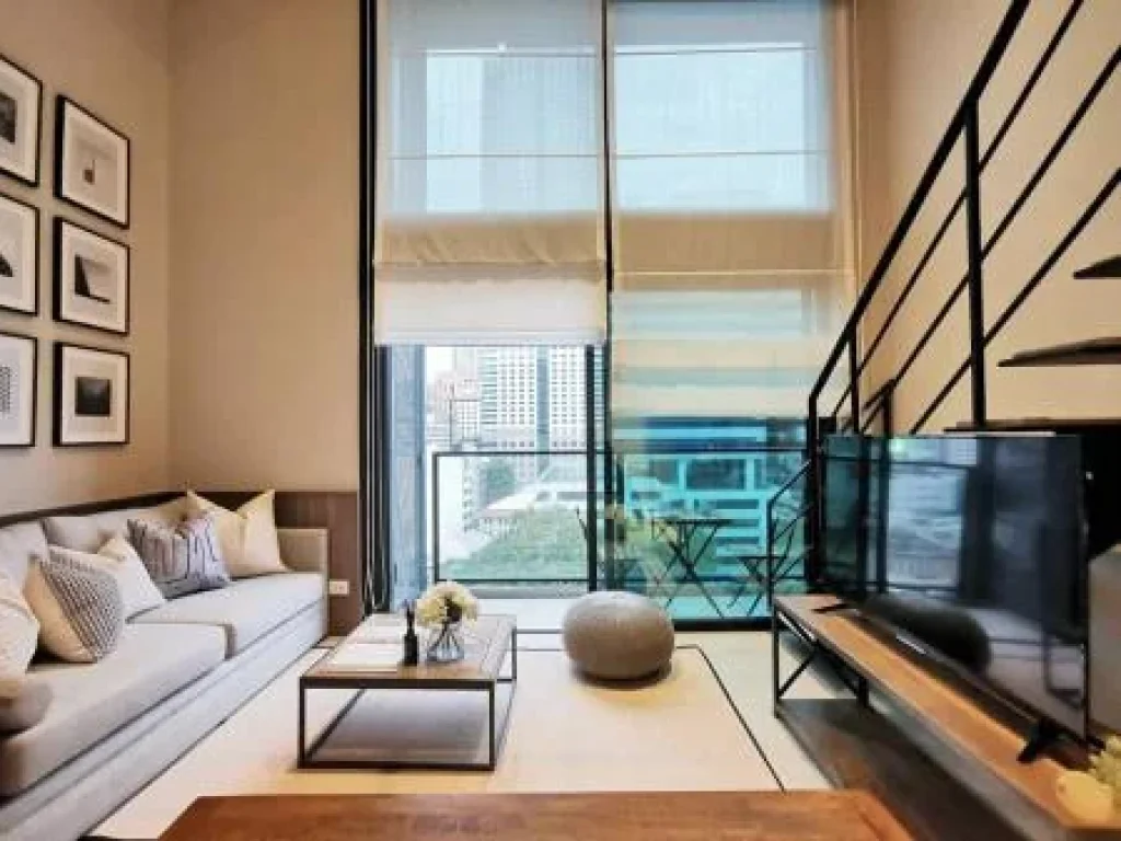 ว่างให้เช่าThe Loft Silom - Duplex 44ตรม ชั้น910 - Linehac55