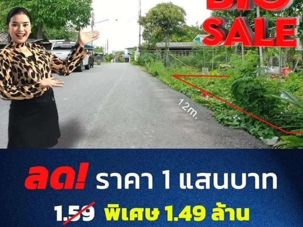 ขายที่ดินเปล่าซอยพัฒนา 2 ใกล้โรงพยาบาลมหาราช