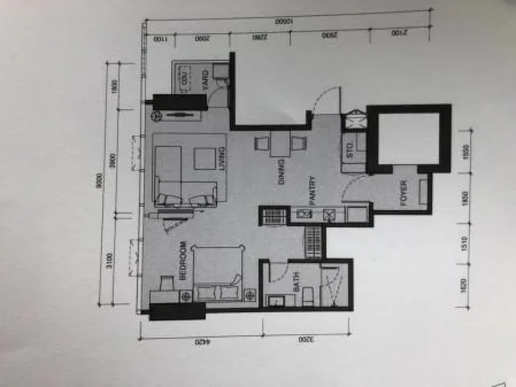 ขายขาดทุนThe Bangkok Sathorn - 1นอน 1น้ำ 61ตรม ชั้น11 - Line hac55