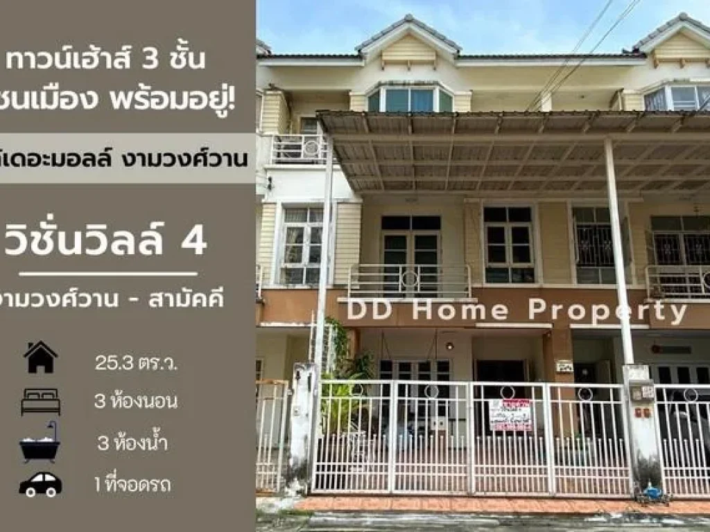 DD00572 ขาย หมู่บ้านวิชั่นวิลล์4