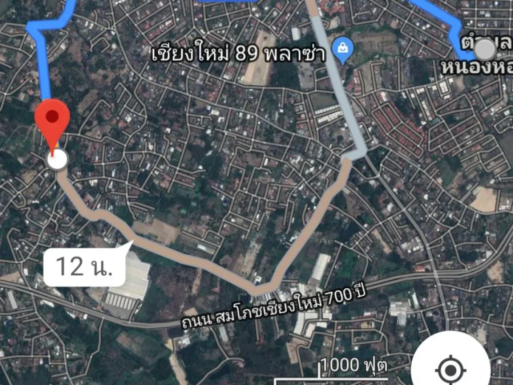 ขายที่ดินหลัง 89 พลาซ่า ห่างหนองหอย 3 km