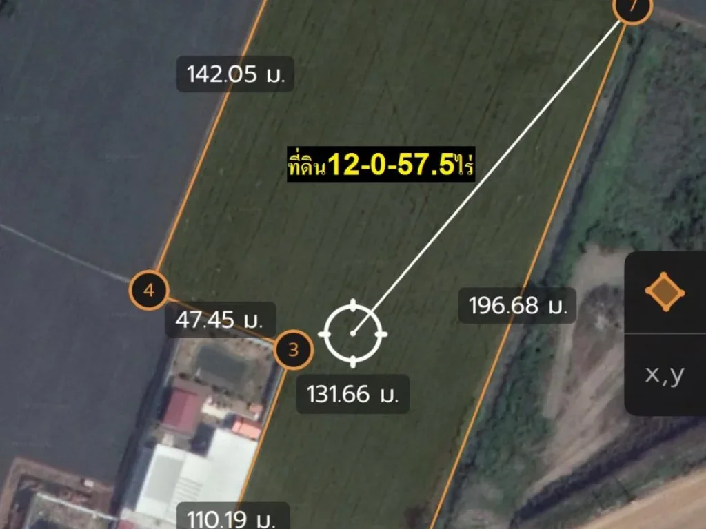 ขายที่ดิน 12-0-575 ไร่ ติดถนนรังสิต-ปทุมธานี ทำเลสวยมาก