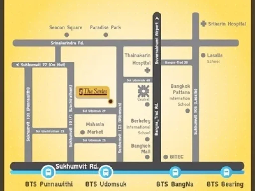 ขาย คอนโด เดอะ ซีรีส์ อุดมสุข ใกล้ BTS อุดมสุข 1 ซอุดมสุข 29 บางจาก พระโขนง กรุงเทพมหานคร 35 ตรม