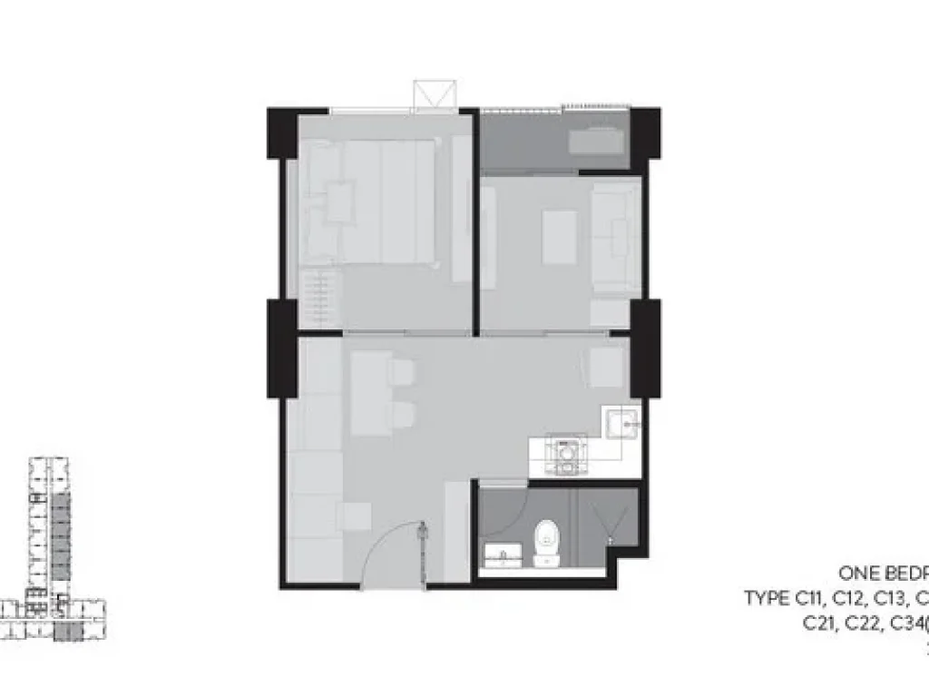 ขาย-เช่า Aspire ราชพฤกษ์ สาทร พื้นที่ 35 ตรม 1 bedroom plus ชั้น 28