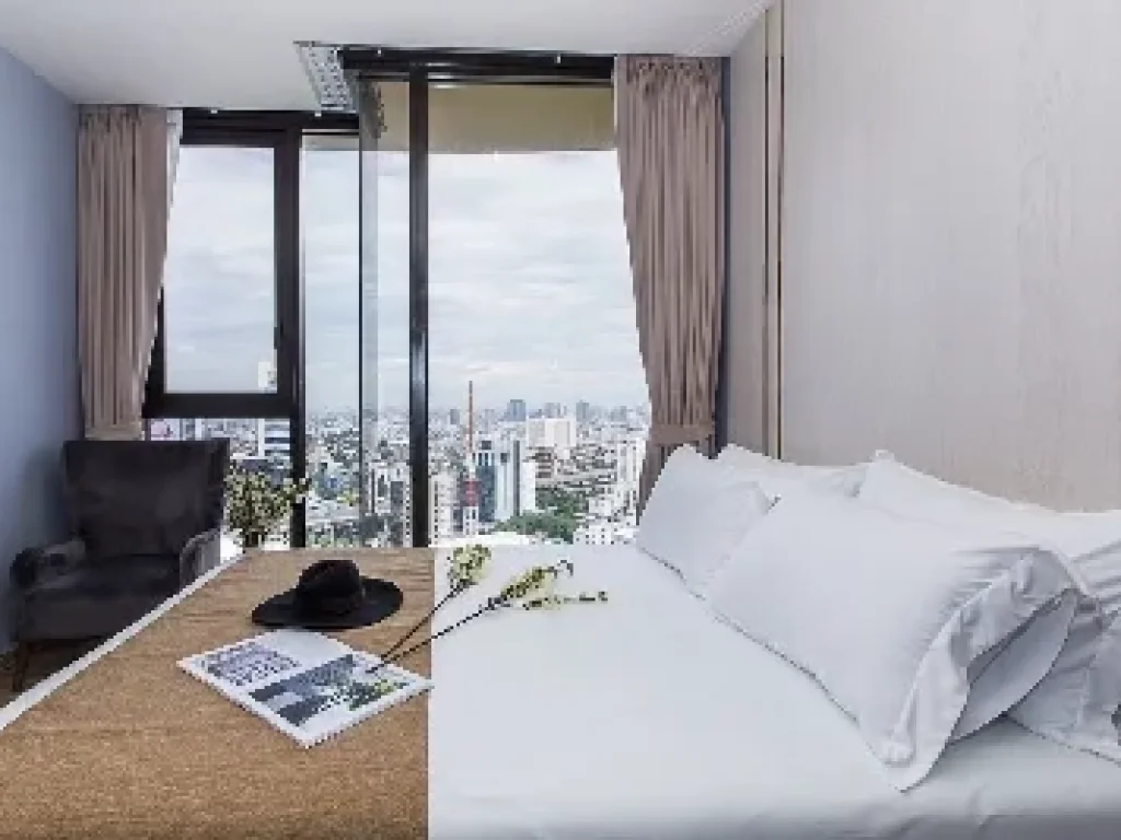 ขายด่วน The Line Jatujak Mochit 1BR size 346Sqm ชั้น 28 City View ตกแต่งเฟอร์ครบ