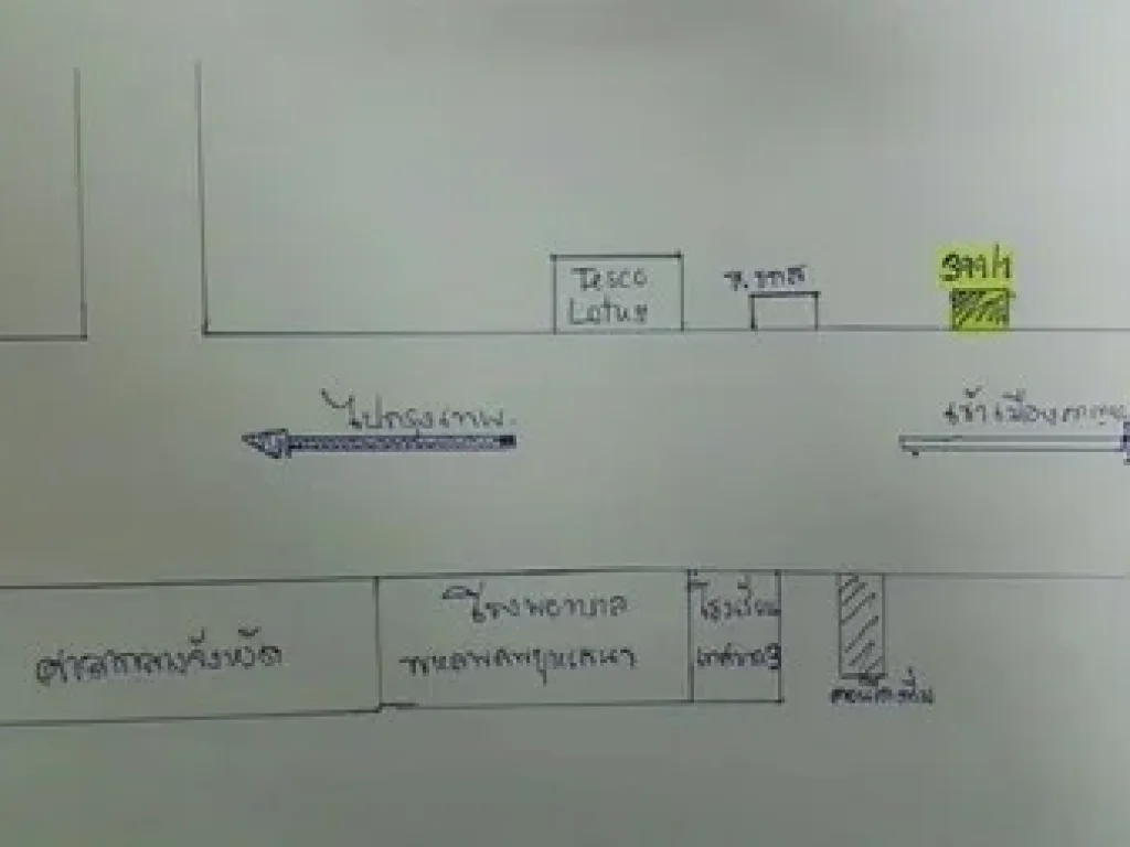 ขายตึกแถว 2 ชั้น ติดถนนใหญ่ ทำเลดี 2 คูหา หน้ากว้าง 9 เมตร ลึก 26 เมตร ตปากแพรก เมืองกาญจนบุรี