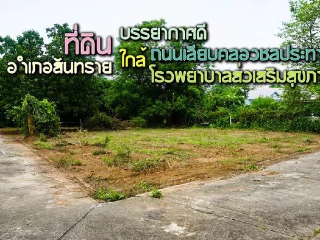 ขายที่ดิน บรรยากาศดี ใกล้ถนนเลียบคลองชลประทาน สันทราย เชียงใหม่