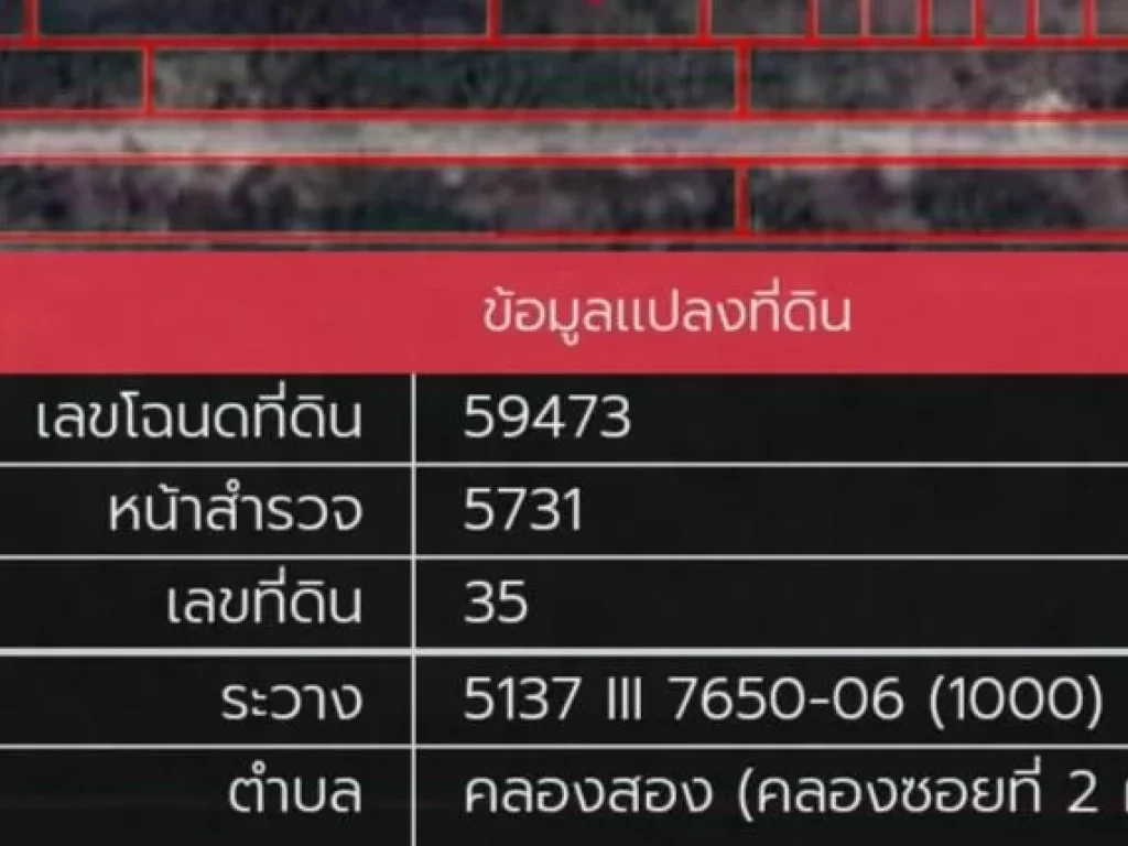 ขายด่วน ถูกสุด ที่ดินเปล่า อำเภอคลองหลวง จังหวัดปทุมธานี เนื้อที่ 200 ตารางวา