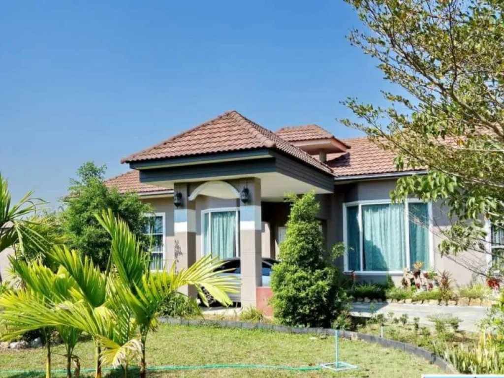 Chaingrai Beautiful house for sale บ้านหรู 4 ห้องนอน 2 ห้องน้ำ เนื้อที่2-0-50ไร่ ติดถนนเด่นห้าดงมะดะใกล้สิงค์ปาร์ค