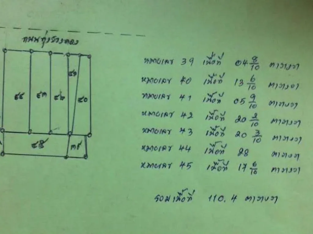 ขายที่ดินแปลงสวย ใกล้บิ๊กซีเอ็กซ์ตร้า ขนาด 1104 ตรว