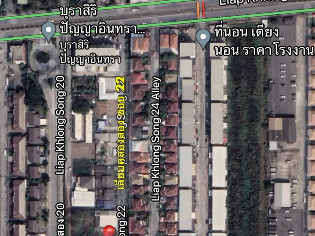 ขายที่ดิน ถนนเลียบคลองสอง ซอย22คลองสามวา กรุงเทพฯ