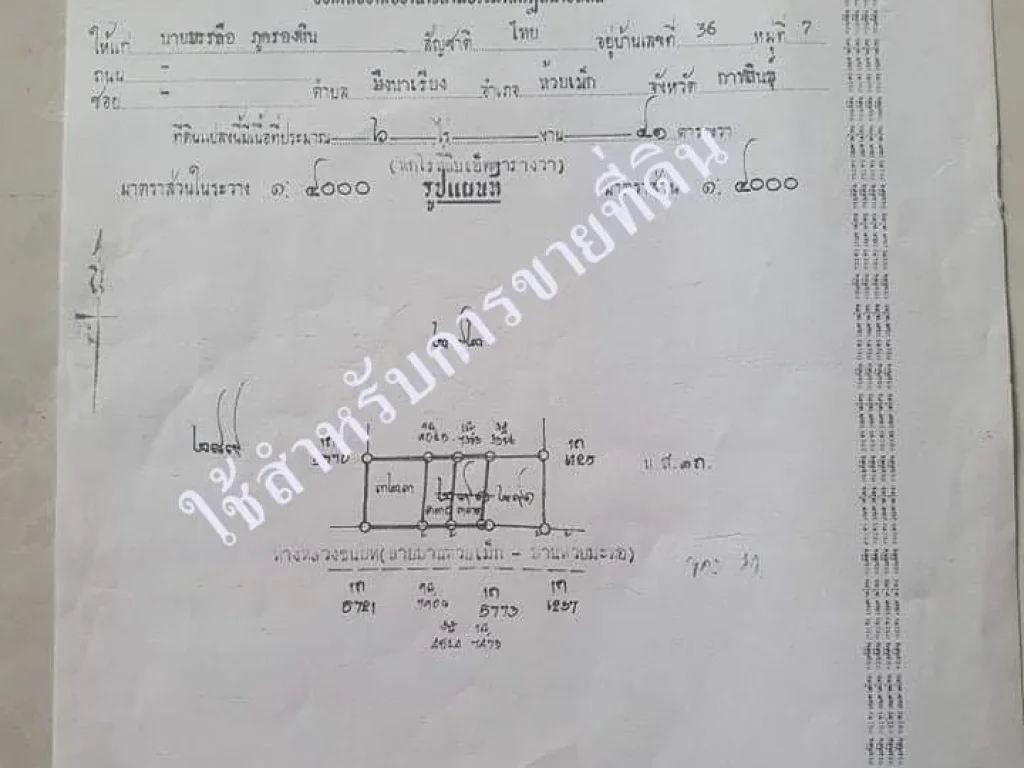 ขายที่ดินเปล่า ติดถนน ถมแล้ว บ้านกุดท่าลือ ห้วยเม็ก