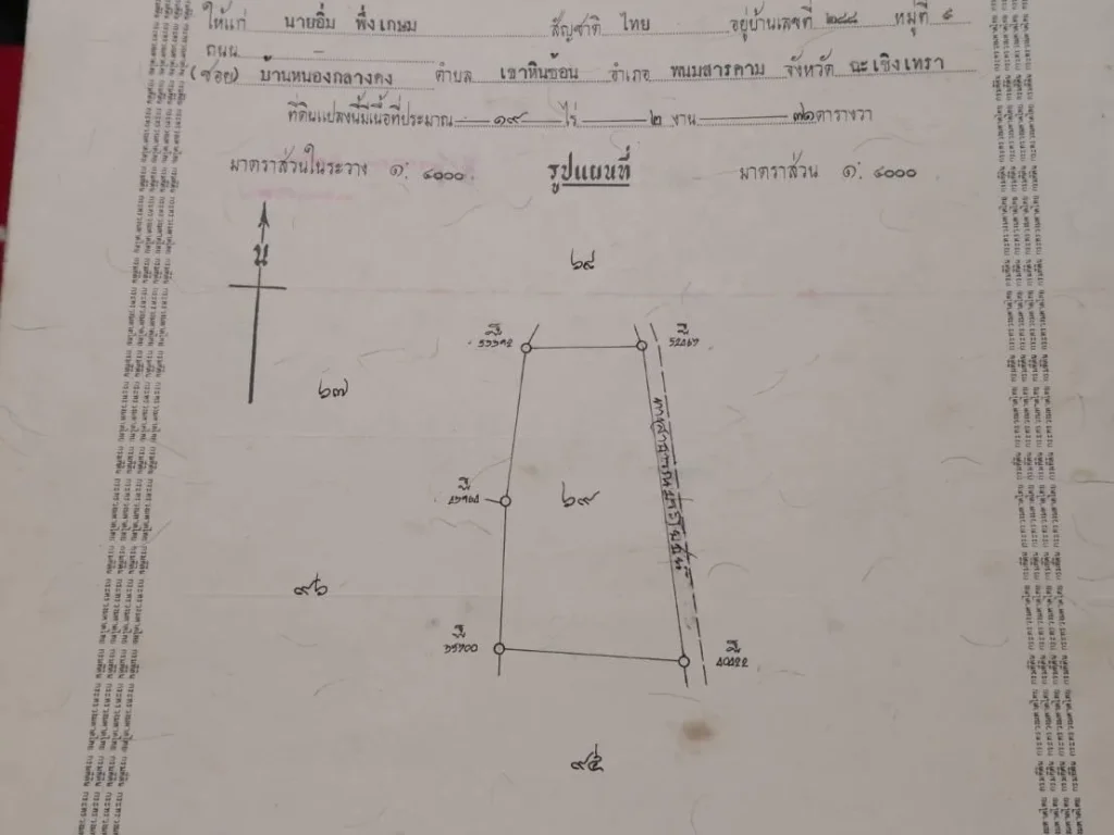 ขายที่ดิน 19 ไร่ๆล่ะ 5 แสน พนมสารคาม