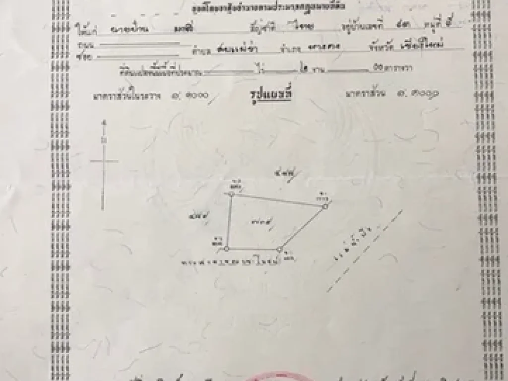 ขายที่ดินหน้าติดแม่น้ำปิงและถนน ตำบลสบแม่ข่า อำเภอหางดง จังหวัดเชียงใหม่