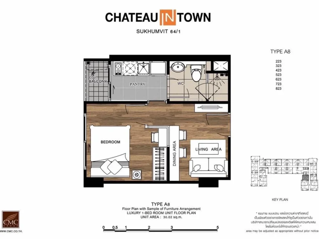 ขายคอนโด ชาโตว์ อินทาวน์ สุขุมวิท 64 CHATEAU IN TOWN SUKHUMVIT 64 ขนาด 28 ตรม ใกล้ BTS ปุณณวิถี