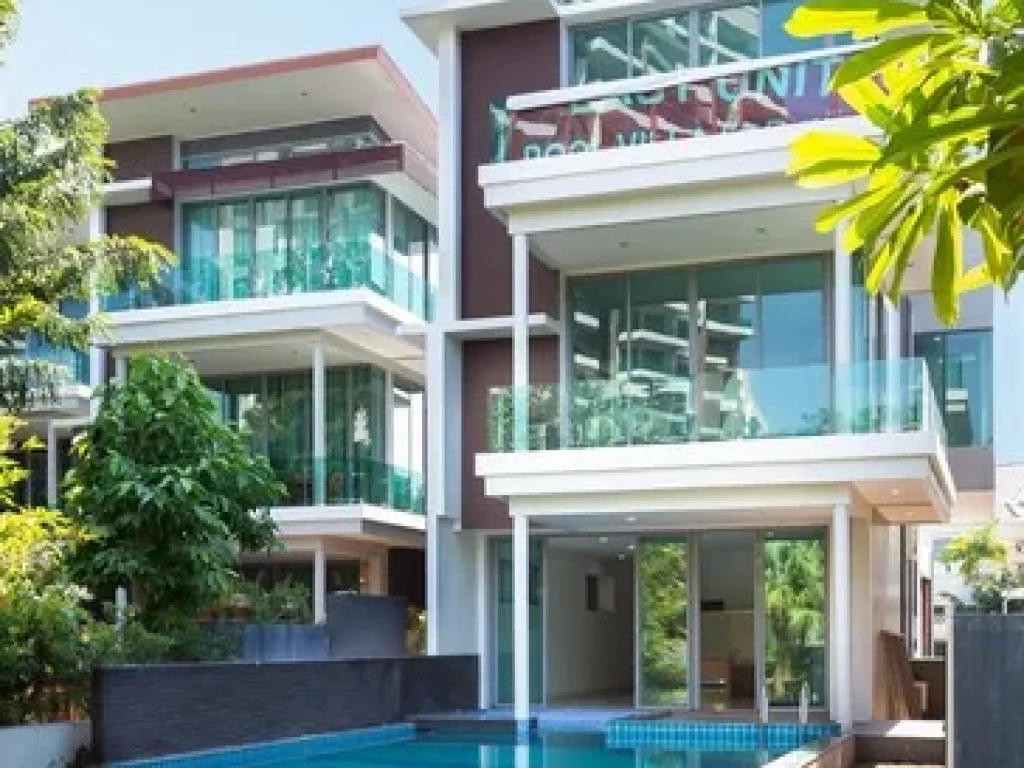 ขายด่วน Pool villas ติดทะเล 455 ตรม casalunar paradiso บางแสน ชลบุรี 4 นอน 5 น้ำ มีสระส่วนตัว