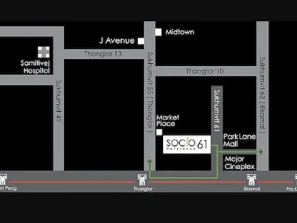 CS-8380 ขายคอนโด โซซิโอ เรฟเฟอเรนซ์ 61 SOCIO Reference 61 43 ตรม ใกล้รถไฟฟ้า BTS เอกมัย