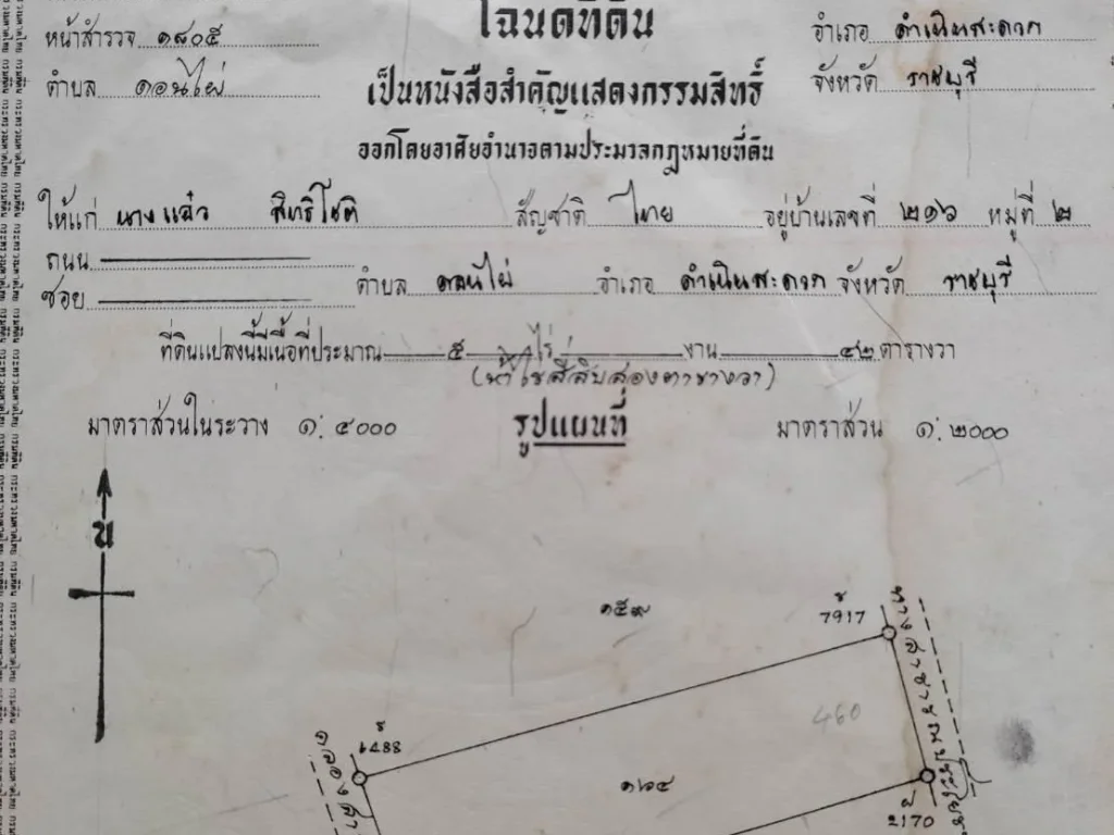 ขายสวนมะพร้าวน้ำหอม 8ไร่กว่า ที่ดินมีโฉนด