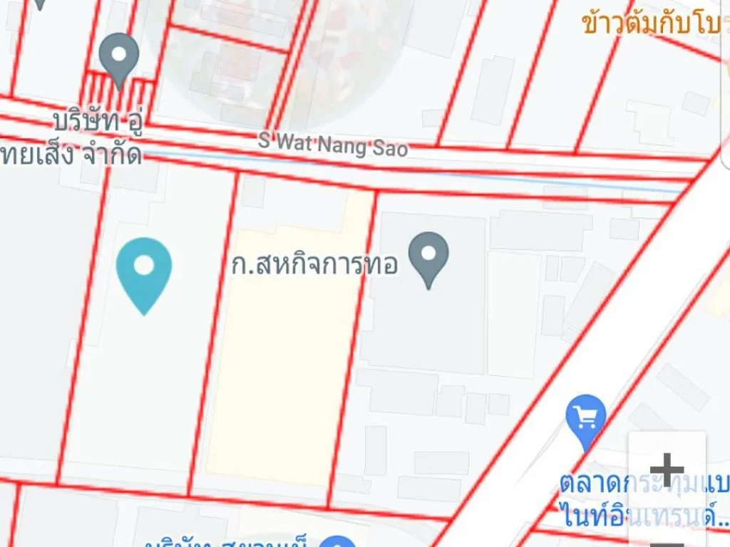 SS240 ขายที่ดิน 5 ไร่ พร้อมโรงงานเก่า สร้างเต็มพื้นที่ ผังสีส้ม ขายเท่าราคาประเมินกรมที่ดิน