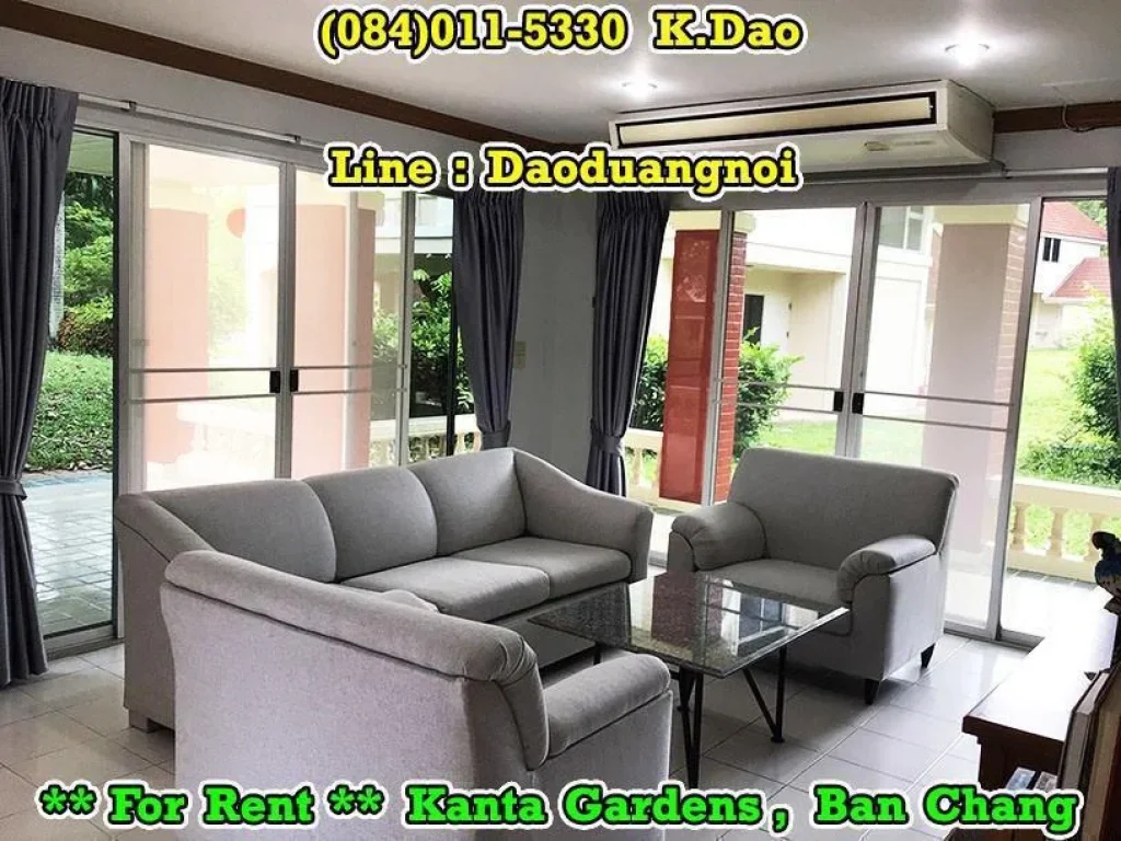 Kanta Gardens Ban Chang For Rent Big and small houses in the same area