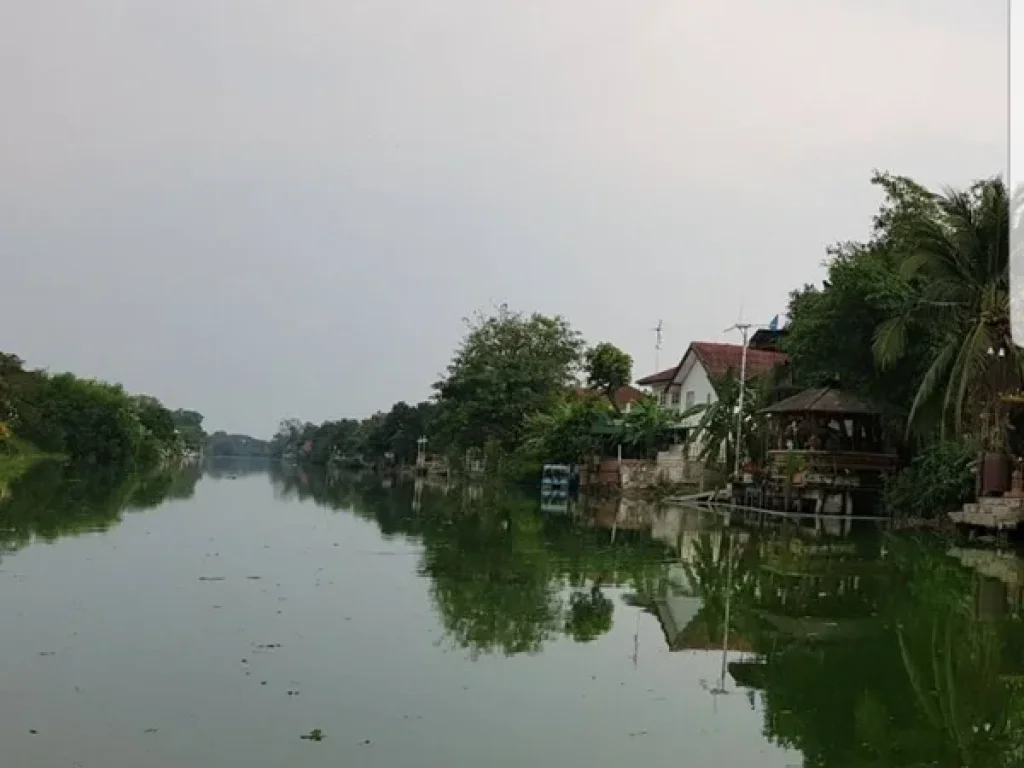 ขายที่ดิน รังสิตคลอง 2 ติดคลองสวยมาก กว้าง 30 เมตร 75 ตรว อําเภอธัญบุรี จังหวัดปทุมธานี