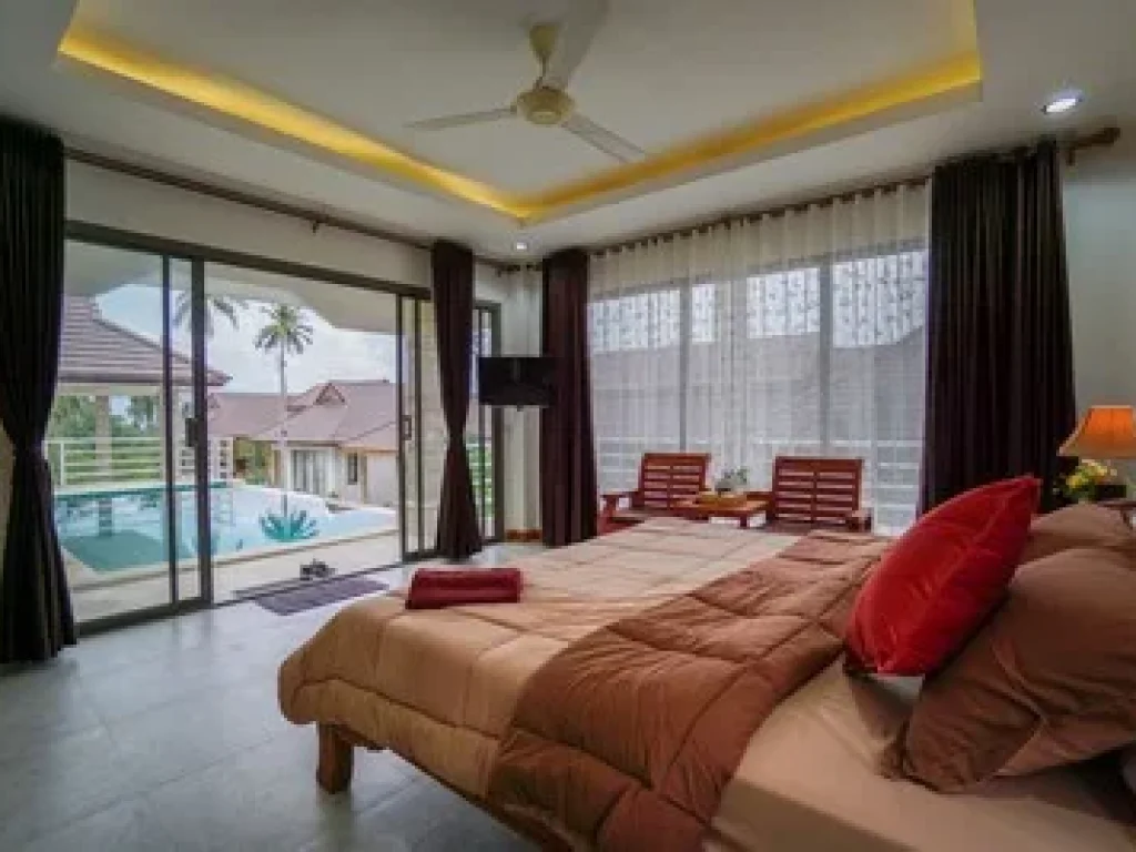 Villa ขายวิลล่าสุดหรู 3 ห้องนอน บ้านเดียว เนื้อที่เยอะ ทำเลดี ตั้งอยู่ ตบ่อผุด อเกาะสมุย สุราษฎร์ธานี