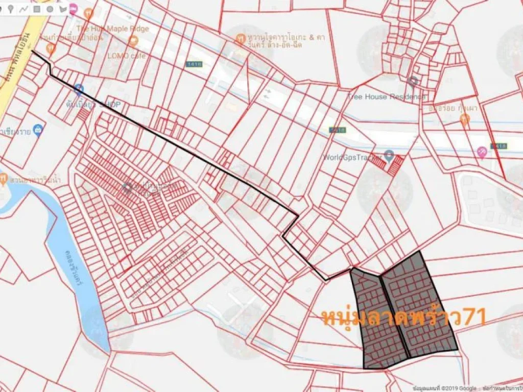 ขายที่ดิน ถมแล้ว 21-1-55 ไร่ ถพหลโยธิน เชียงราย