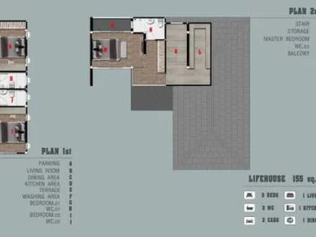 บ้านเดี่ยว 2 ชั้น ขนาด 68 ตรวา พทใชสอย 155 ตรม 3หองนอน 3 หองนำ