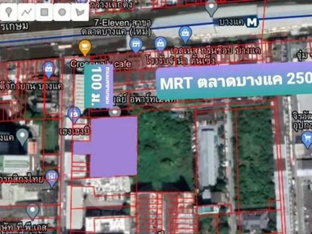 ขาย ที่ดิน พร้อม อพาร์ทเม้นท์ ห้อง เนื้อที่ 1ไร่2งาน39ตรว ในซอย ท่าเกษตร ใกล้ MRT ตลาดบางแค เพียง 250ม ราคาถูกมาก