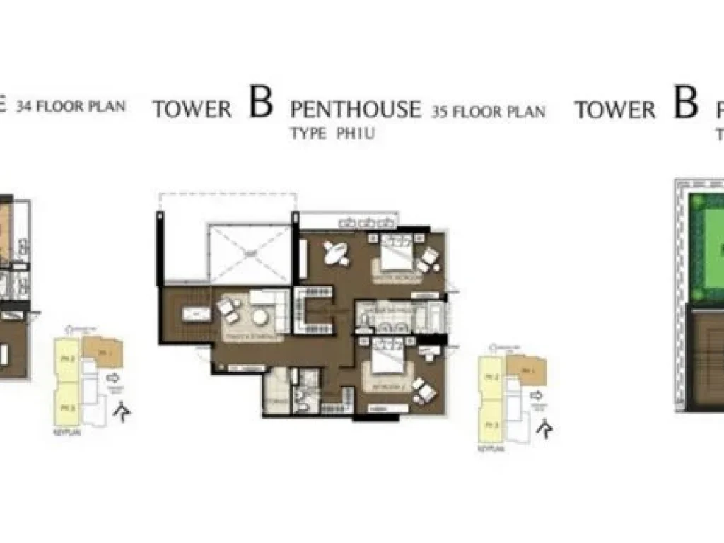 Aguston Sukhumvit 22 Penthouse 3 ชั้น 4 นอน 4 น้ำ ชั้น 34-36