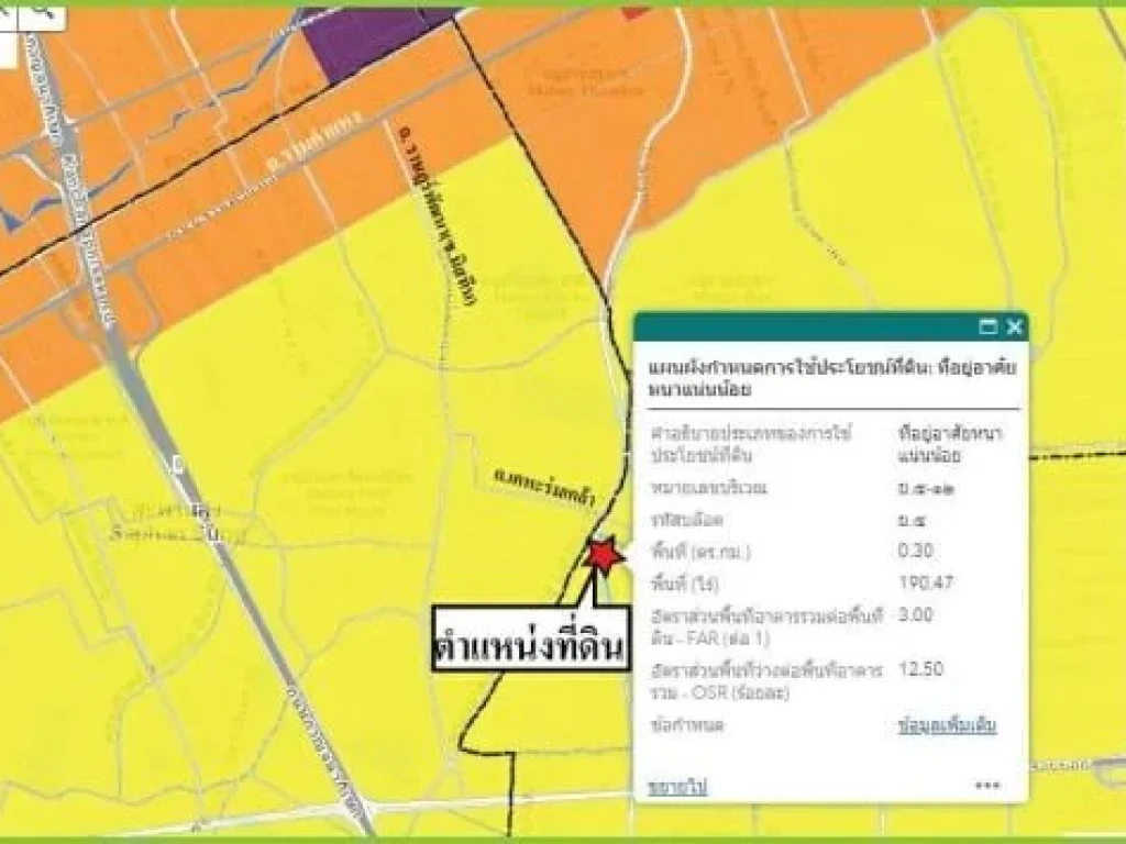 ขายที่ดินต่ำกว่าราคาตลาด ที่ดินติดถเคหะร่มเกล้า