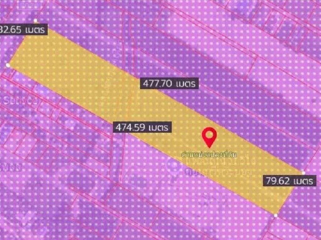 ขายที่ดินนิคมพัฒนา 22 ไร่ ซอย12ติดถนนเส้นรย2026 ผังสีม่วงลาย