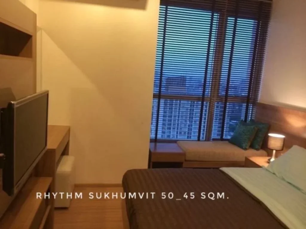 ให้เช่า คอนโด river view 1 nice bedroom Rhythm สุขุมวิท 50